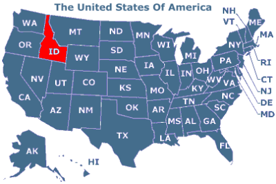 U.S.A. Bundesstaat Idaho