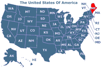 U.S.A. Bundesstaat Maine